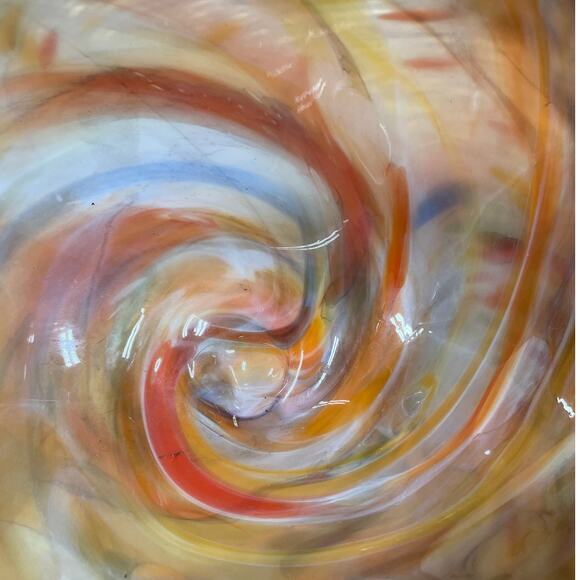 White Cristal Italy Murano Masters Hand Blown Art Sculpture Italian Glass EUC - Picture 3 of 6